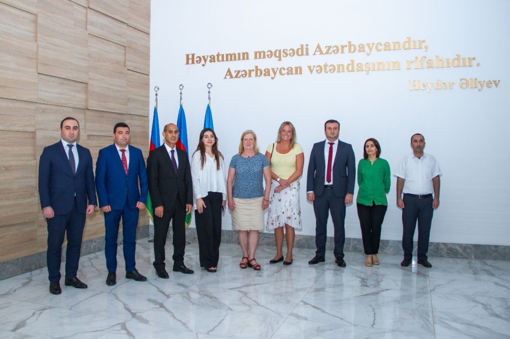A group of public experts from the Swedish Employment Service is visiting Azerbaijan as part of the cooperation between SOCIEUX+ and the State Employment Agency (2022-08). Picture: AZERTAC.
