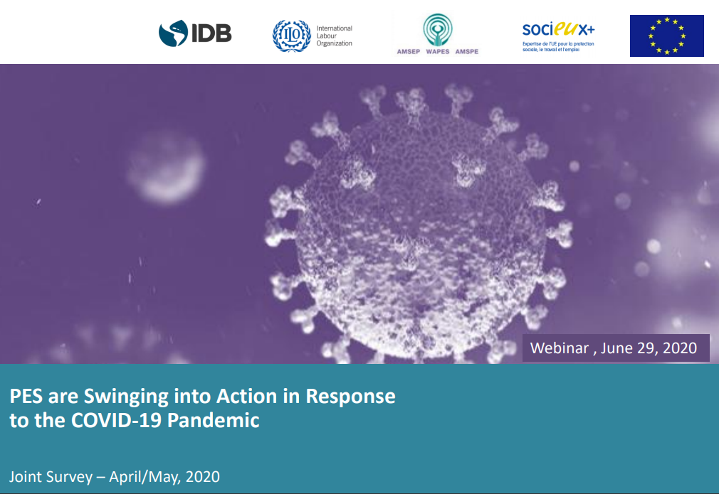 Webinar Public Employment Services in response to the COVID-19 pandemic