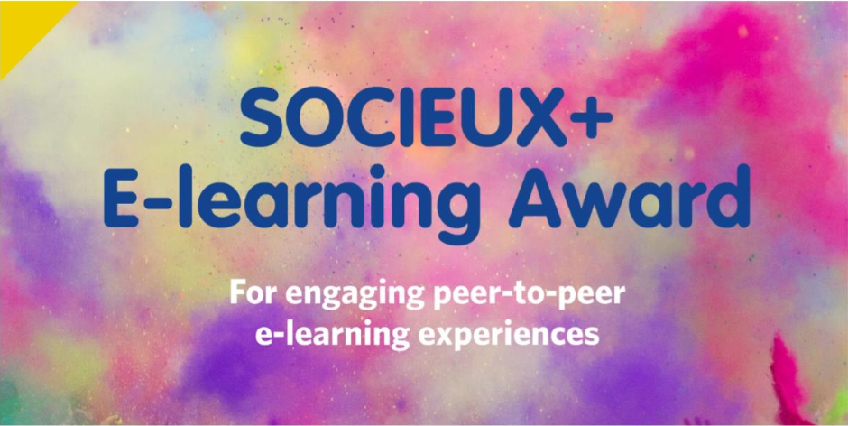 SOCIEUX+ E-learning Award recognizes engaging peer-to-peer experiences